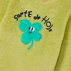 Pijama Longo Hering Kids Estampado Em Fleece Menina -Verde
