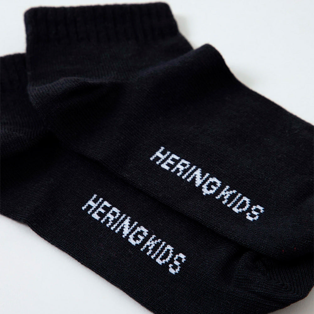 Meia Cano Curto Soquete Hering Kids Básico Masculino - Preto