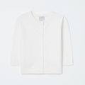 Casaco Manga Longa em Tricô Hering Kids Feminino - Off-White