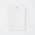 Casaco Manga Longa em Tricô Hering Kids Feminino - Off-White