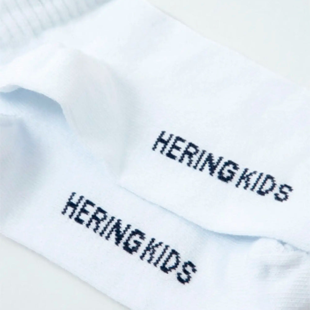 Kit Com 5 Pares De Meia Cano Curto Hering Kids Unissex - Branco