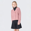 Casaco em Tricot Básico Rosa Hering Infantil - Feminino