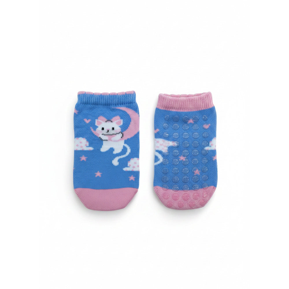 Kit 3 Pares De Meias Cano Longo Antiderrapante Trifil Baby Feminino