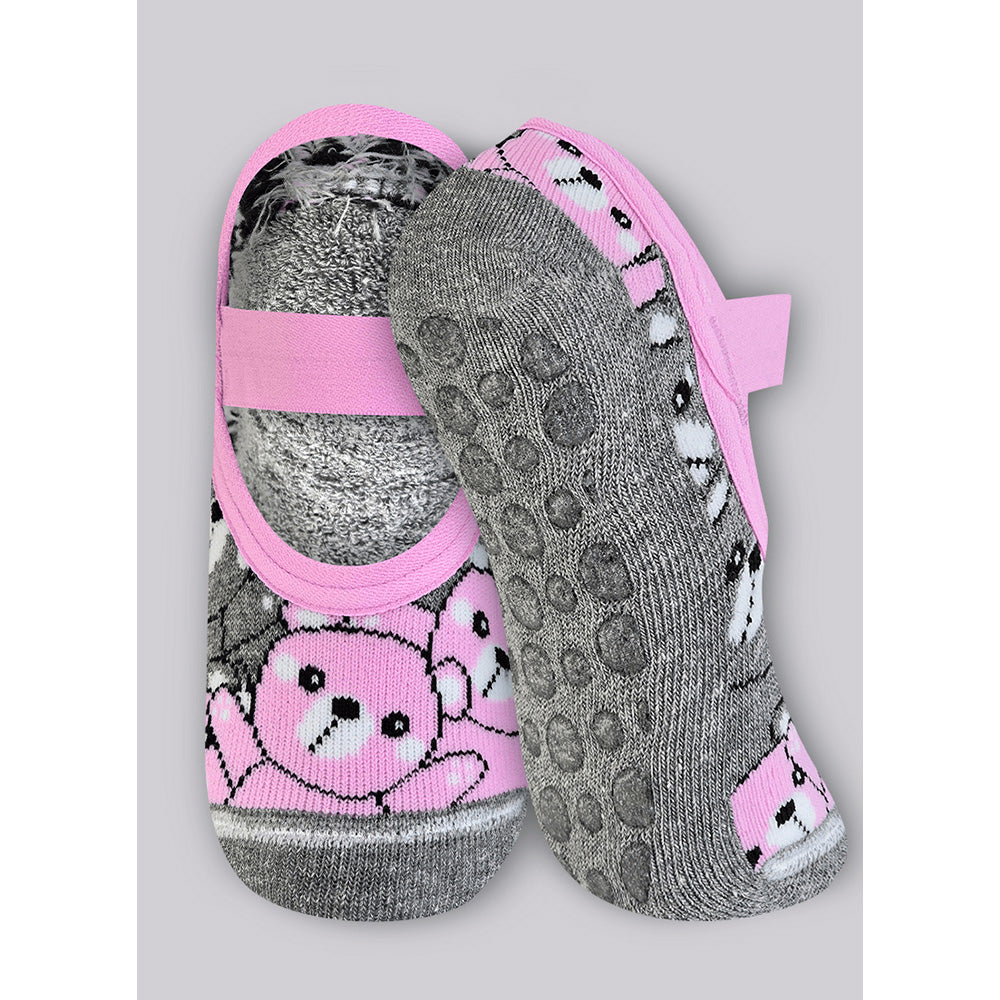Meia Sapatilha Antiderrapante Trifil Kids Atoalhada Feminina