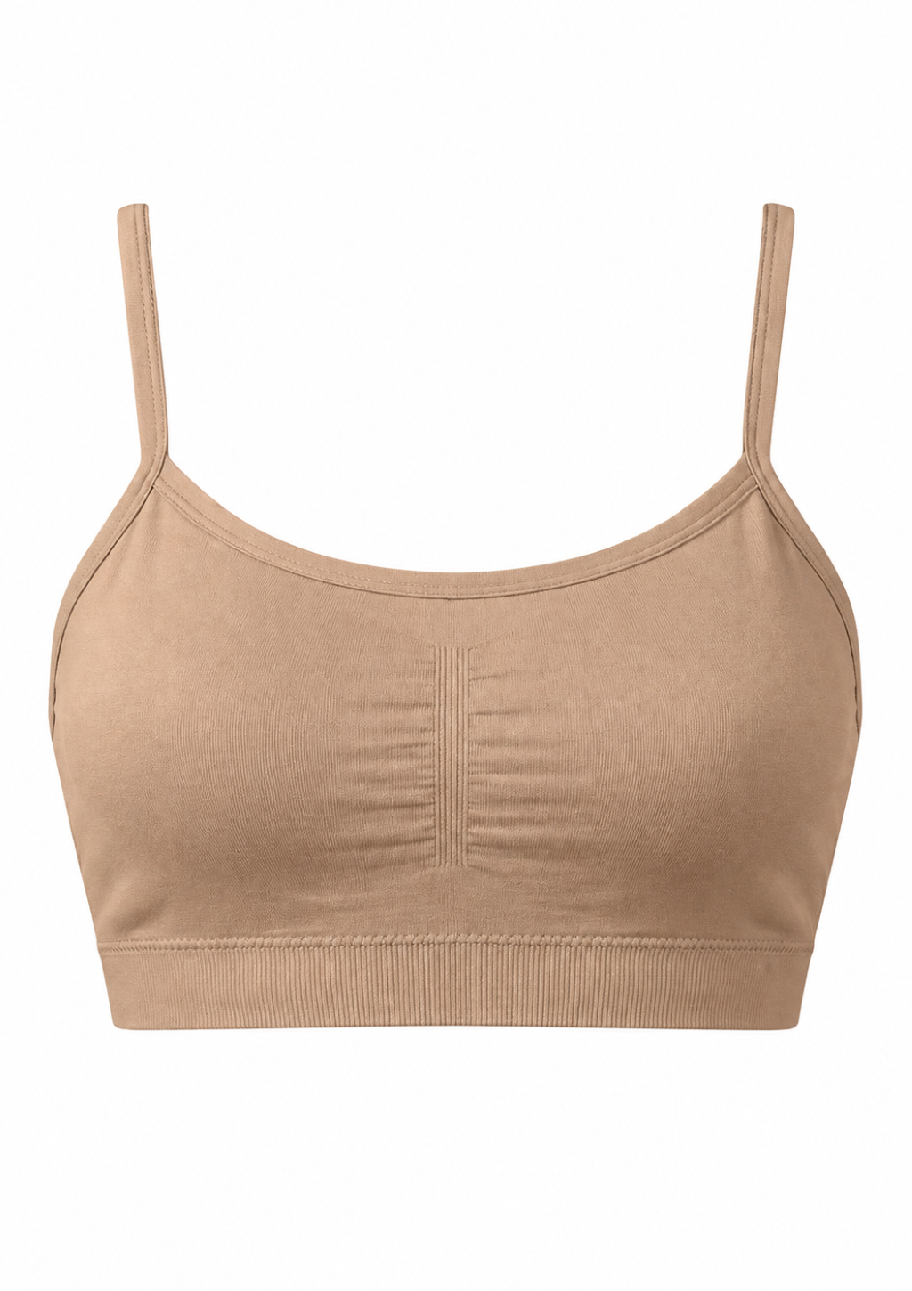 Top Teen Sem Costura Menina Zee Rucci - Bege