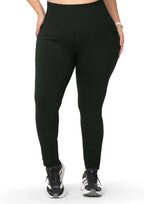 Legging Fitness Plus Size Zee Rucci Cós Alto Dobrável Feminino - Preto