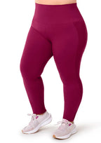 Calça Legging Plus Size High Rise Zee Rucci Feminino - Marsala