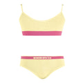 Conjunto Top e Calcinha Tanga Infantil Sem Costura Zee Rucci - Amarelo