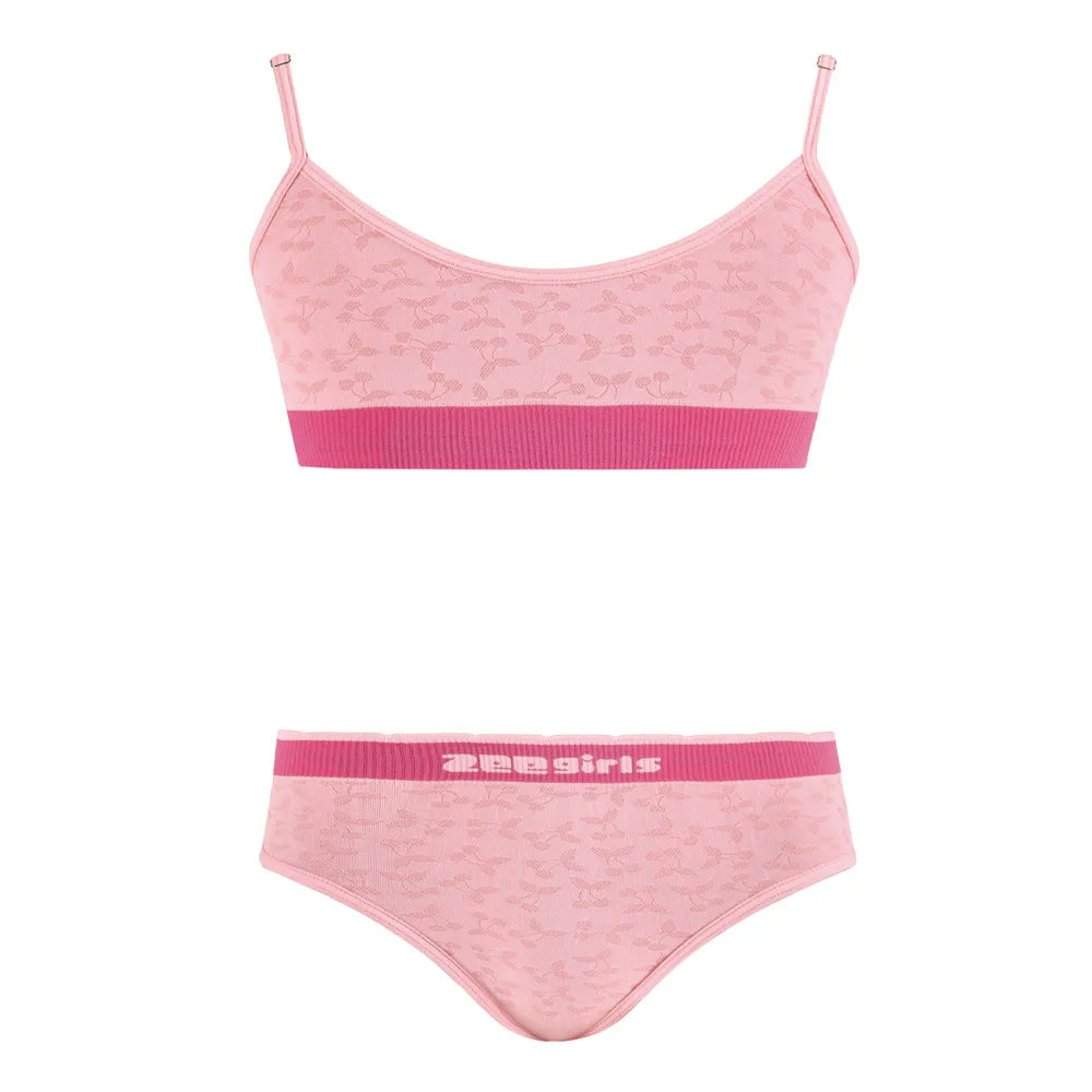 Conjunto Top e Calcinha Tanga Infantil Sem Costura Zee Rucci - Amarelo