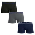 Kit 3 Peças Cueca Boxer Sem Costura Infantil Zee Rucci – Azul/Cinza/Preto