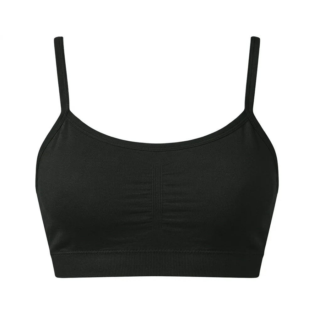 Top com Bojo Teen Sem Costura Infantil Zee Rucci - Preto