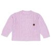 Casaquinho Tricot Trançado Feminino - Rosa