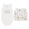 Conjunto Body Regata e Shorts Barra Virada Masculino – Fazendinha