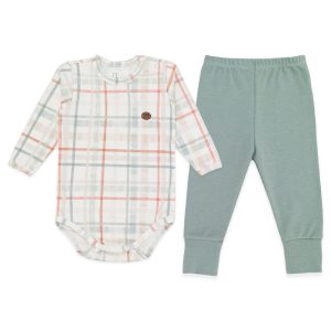 Conjunto Body Manga Longa Estampado e Mijão Liso Suedine Masculino - Dino