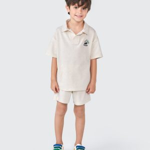 Camiseta Polo Oversized Manga Curta Coqueiro Hering - Masculina