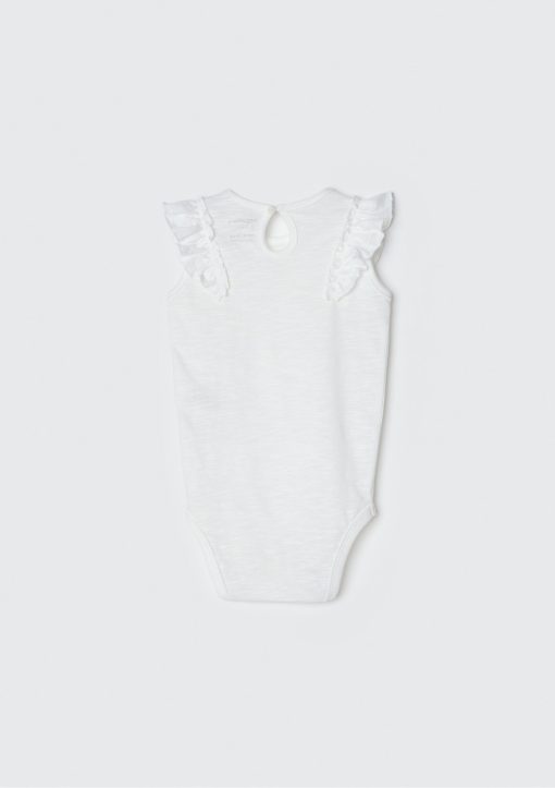 Body Regata Babado Off White Hering - Feminino - Imagem 2