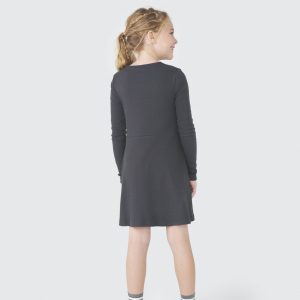 Alternative view of Vestido Manga Longa Preto Hering - Feminino