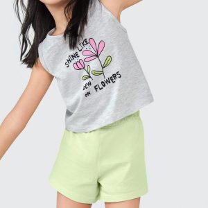Alternative view of Conjunto de Regata com Shorts Shine Like Hering - Feminino