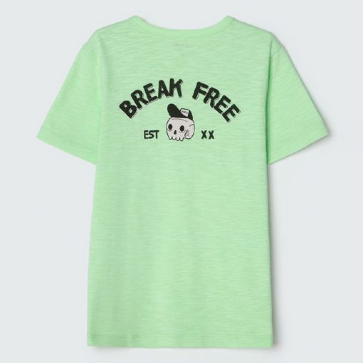 Camiseta Manga Curta Verde com Estampa Caveira Hering - Masculino - Imagem 2