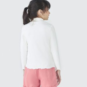 Alternative view of Camiseta Manga Longa Gola Alta Ribana Branca Hering - Feminina