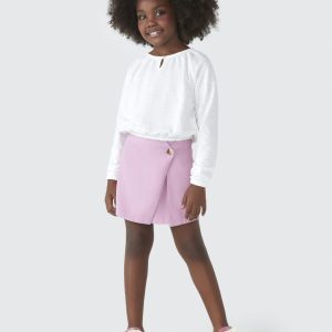 Blusa Manga Longa Flamê Branca Elástico Hering - Feminina