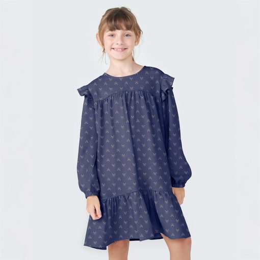 Vestido Meia Manga com Babados Estampados Hering - Feminino - Imagem 2