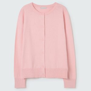 Cardigan em Tricot Rosa Hering - Feminino