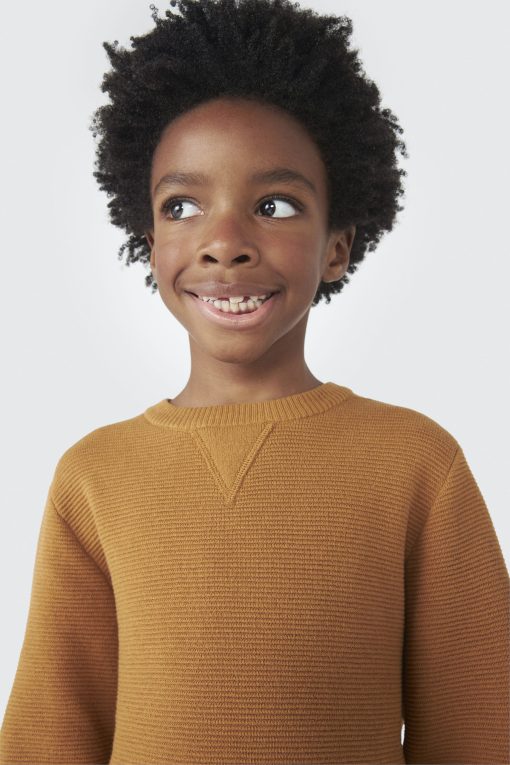 Blusão Manga Longa Tricot Caramelo Hering - Masculino - Imagem 3