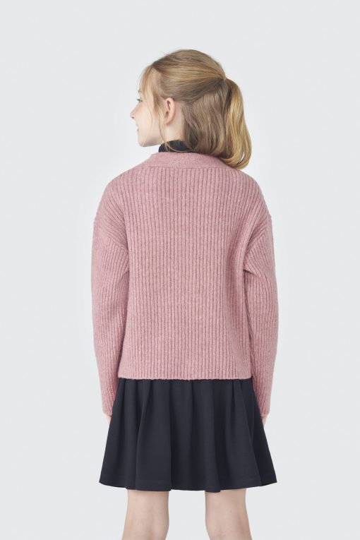 Casaco em Tricot Básico Rosa Hering - Feminino - Imagem 2