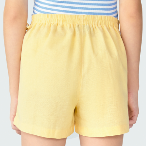 Alternative view of Shorts Saia Recorte e Amarração Amarelo Hering - Feminino
