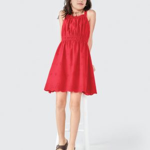 Alternative view of Vestido Laise Alça Vermelho Hering - Feminino