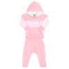 Conjunto Moletom Bebê Rosa Bambini Randa Mundu - Feminino