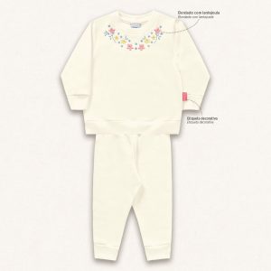 Alternative view of Conjunto Moletom Blusão e Calça Bordado Bebê Fakini - Feminino