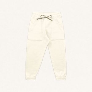 Calça Moletom Jogger com Bolso Marfim Fakini - Feminina