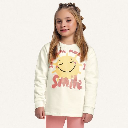 Conjunto Blusão Moletom e Legging Smile Coral Fakini - Feminino - Imagem 2