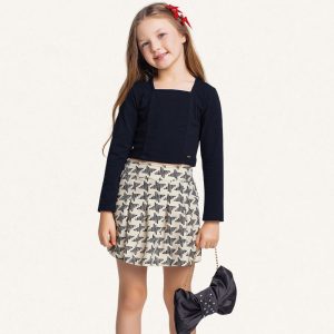Alternative view of Conjunto Blusa Manga Longa e Shorts Saia Fakini - Feminino