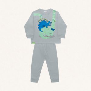 Alternative view of Conjunto Moletom Estampado Dinossauro Fakini - Masculino