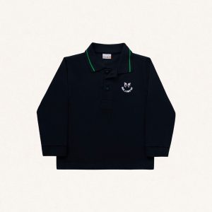 Alternative view of Camisa Polo Manga Longa Bordada Fakini - Masculina