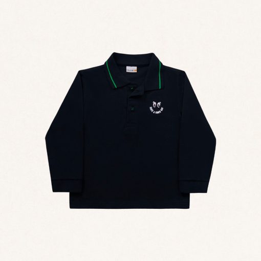 Camisa Polo Manga Longa Bordada Fakini - Masculina - Imagem 2