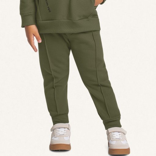 Conjunto Blusão e Calça Peluciado Verde Oliva Fakini - Masculino - Imagem 4