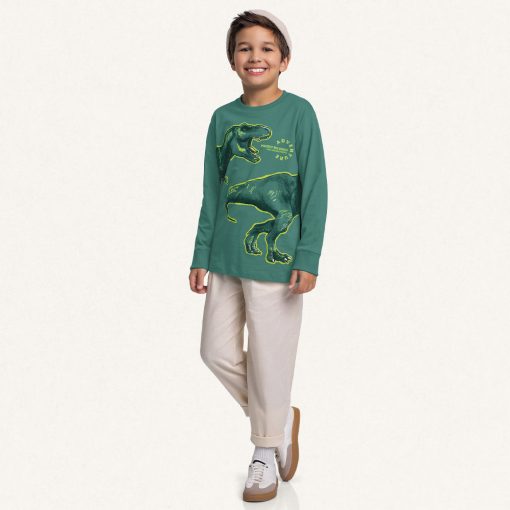 Camiseta Manga Longa Protect the Dinos Fakini - Masculina - Imagem 3