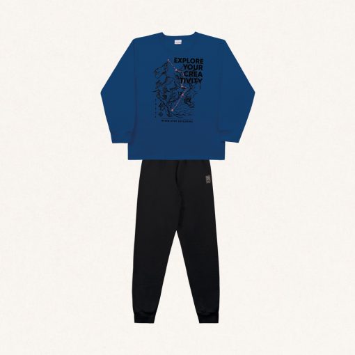 Conjunto Moletom Estampado Explore Your Creativity Fakini - Masculino - Imagem 2