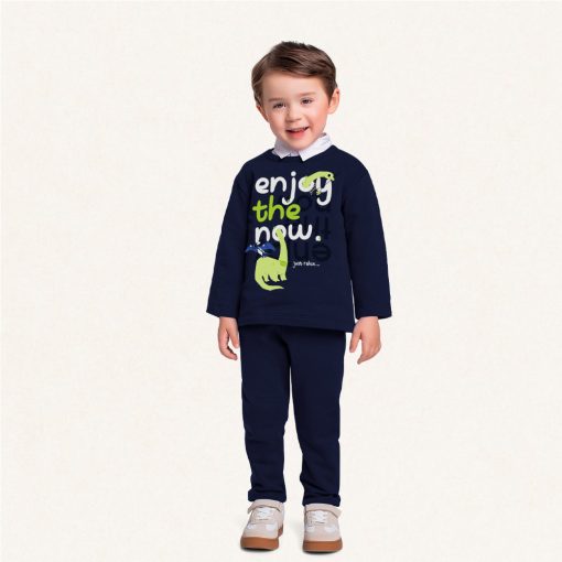 Conjunto Moletom Estampado Enjoy The Now Fakini - Masculino
