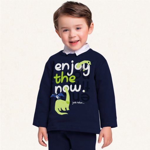 Conjunto Moletom Estampado Enjoy The Now Fakini - Masculino - Imagem 3