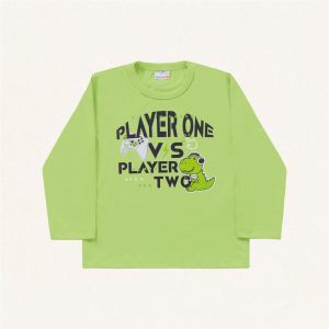 Alternative view of Camiseta Manga Longa Estampada Player One Fakini - Masculina