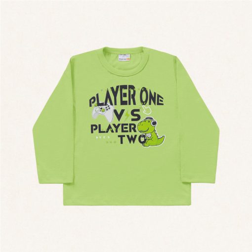 Camiseta Manga Longa Estampada Player One Fakini - Masculina - Imagem 2