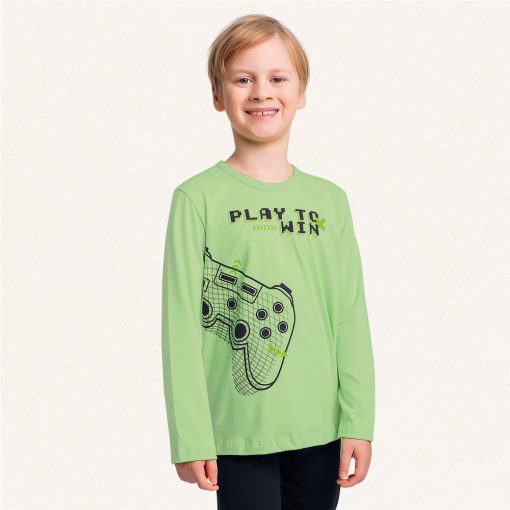 Conjunto Camiseta Manga Longa Play To Win Fakini - Masculino - Imagem 3