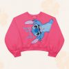 Blusa Moletom Lilo e Stitch Rosa Fakini – Feminina