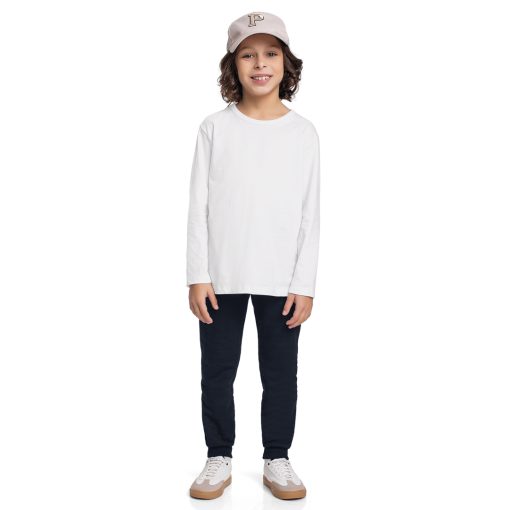 Camiseta Manga Longa Básica Branca Fakini - Masculina - Imagem 2
