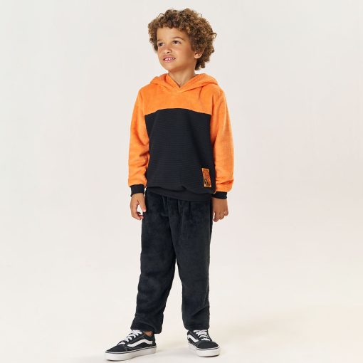 Conjunto Blusa Capuz e Calça com Pelinho Laranja Tileesul - Masculino
